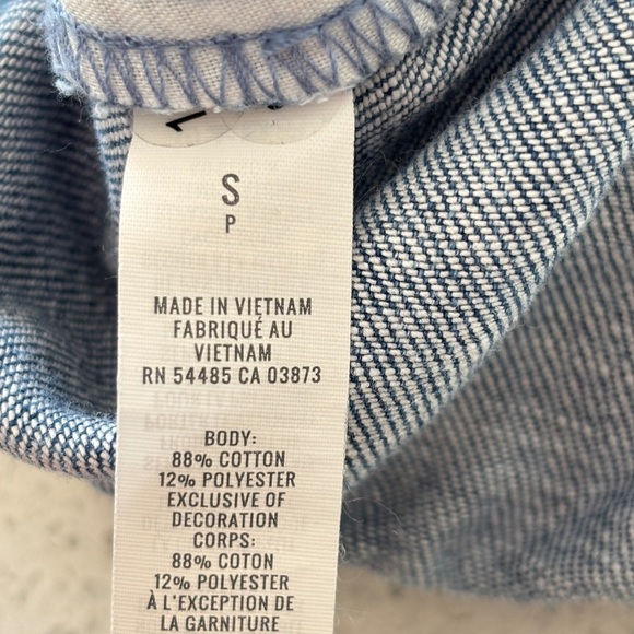 Aerie Denim Jean Shorts Pull On Patchwork Small Summer Elastic Waist Drawstring - Picture 4 of 14